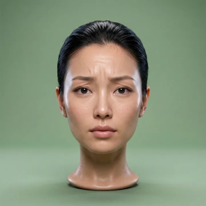 The same stranger: brows up
